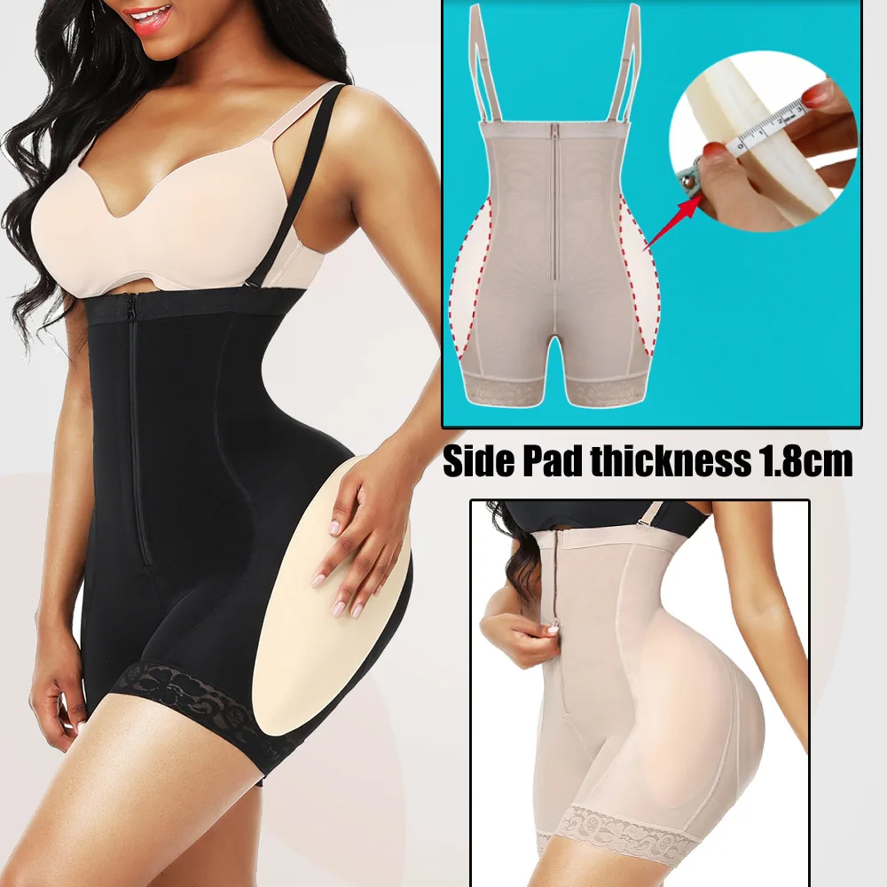 Dropshipping 2022 Bodysuit Zipper Tummy Slimming Corset Padded Shapewear For Women