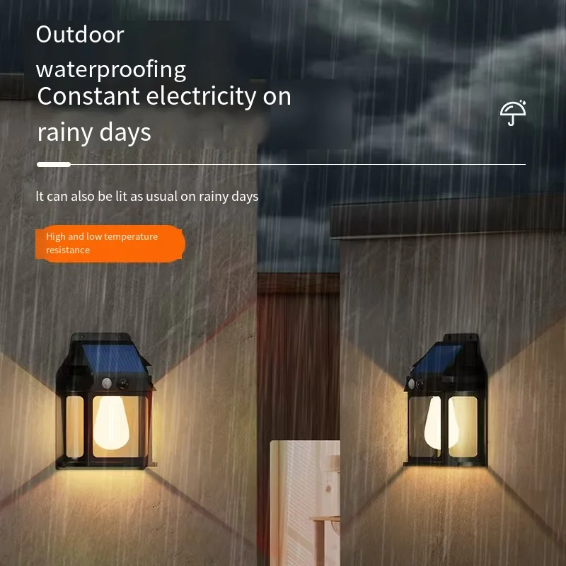 Wholesale High Quality Tungsten Wire Warm Light Outdoor Solar Wall Lights Waterproof Solar Wall Bright Lights Outdoor