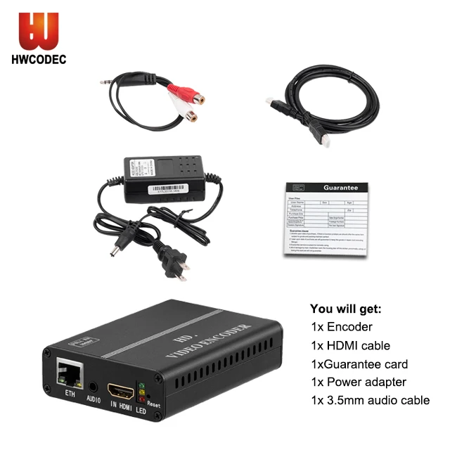 
H8110 H.264 HDMI aduio iptv ip 1920 1080p FHD SRT RTMP UDP HTTP RTSP Encoder for IPTV YouTube Facebook etc 