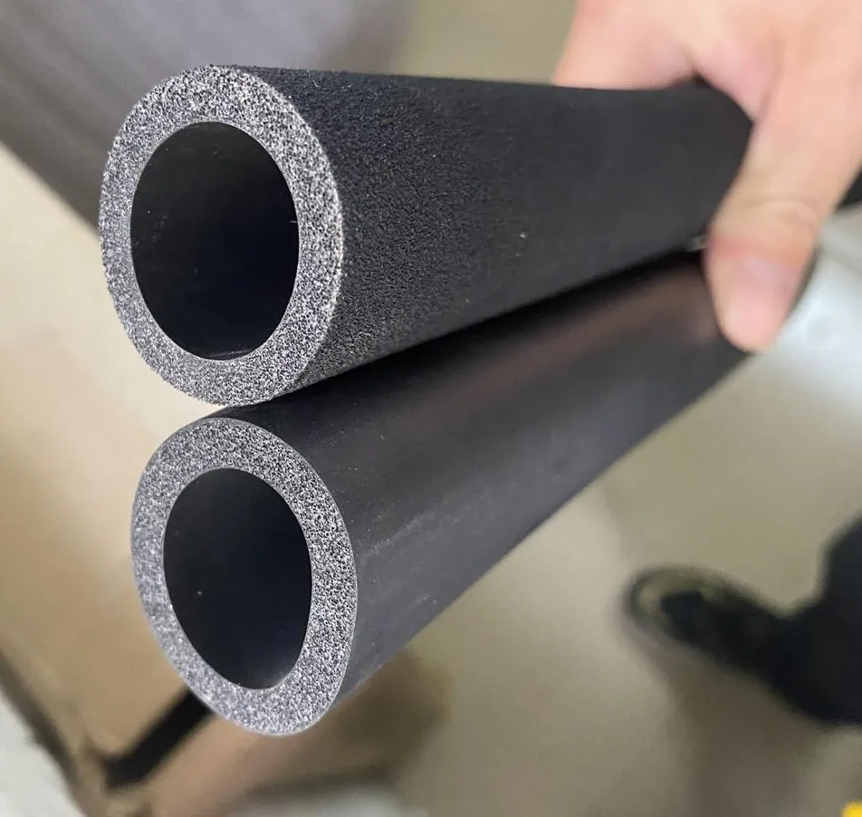 Larger black water discharge hose NBR insulation tube layflat EPDM rubber foam hose