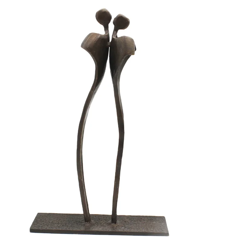 Metal figurines cast iron home decorative pieces musician sculpture creative gifts