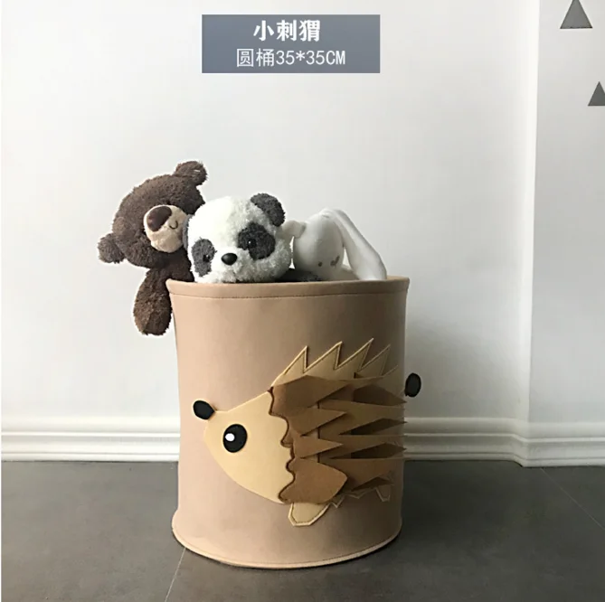 Custom Lion Elephant the Felt Storage Basket Organizer for kids toys