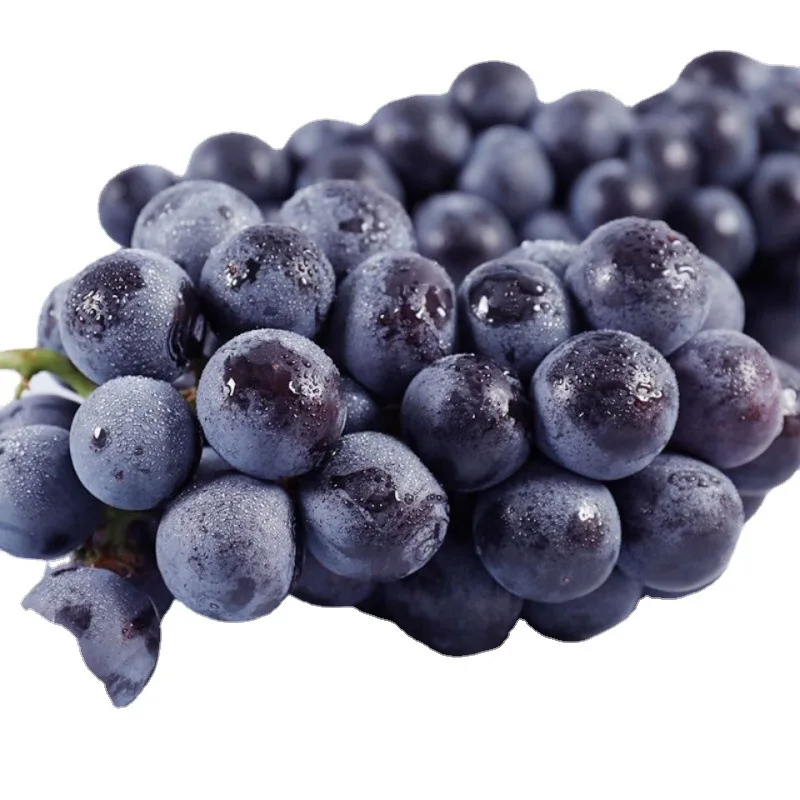 Свежий пикап летний черный без семян черный виноград тонкая кожа толстое мясо сезонные фрукты оптом виноград