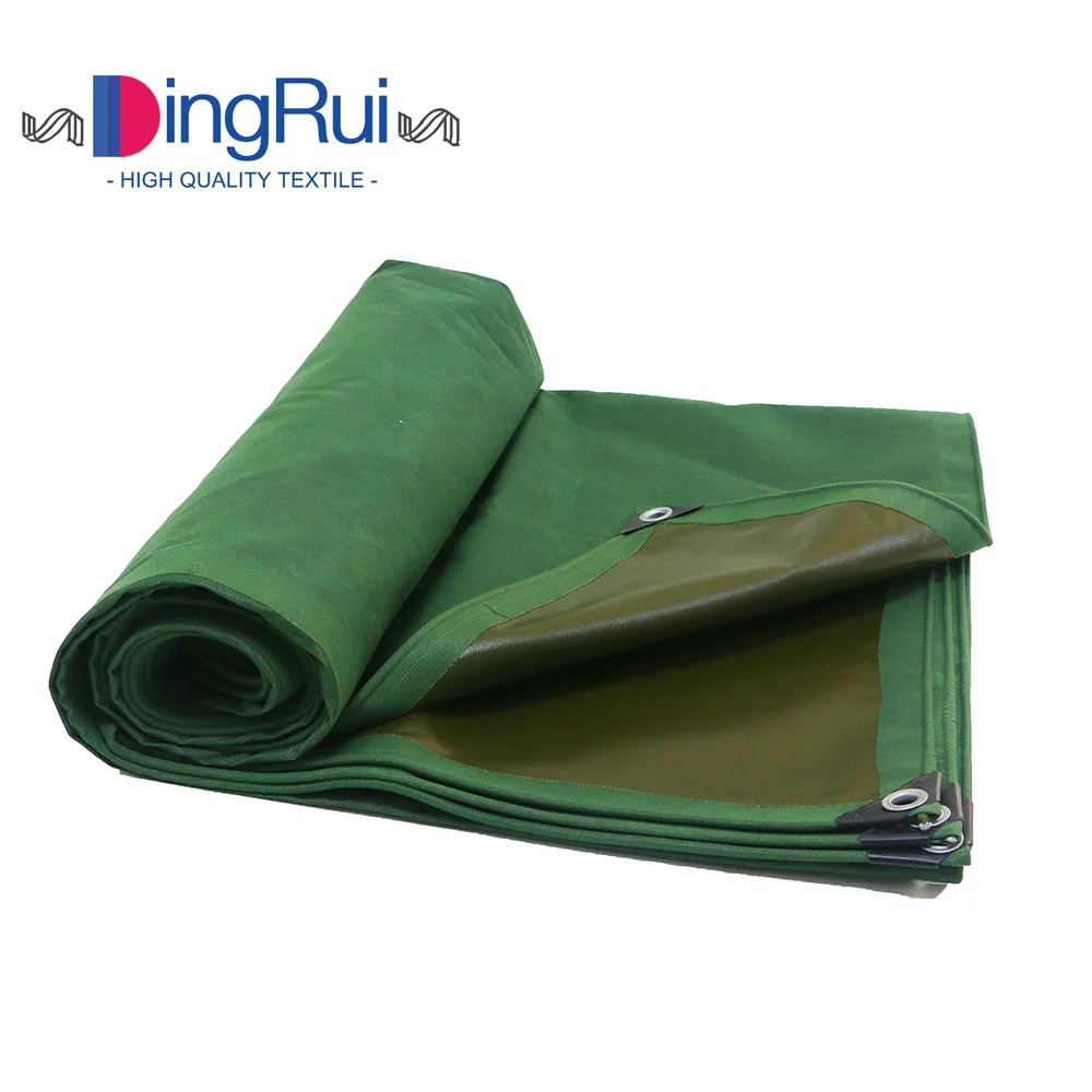 610GSM Heavy Duty Woven Tarps Truck  Cover Lacquer Coating Vinyl Canvas  Pvc Coated Waterproof Tarpaulin