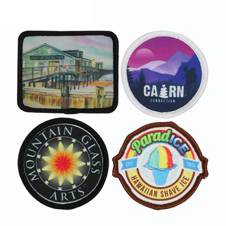 Sublimation Blank Patches Custom Wholesale Blank Sublimation Patches With Hook And Loop /non-woven/iron On Backing