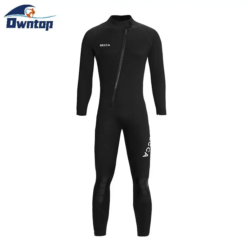 Мужской водолазный костюм ультра растянуты на 5 мм неопреновый купальный костюм на молнии спереди водолазный костюм из одного предмета для подводное плавание серфинг