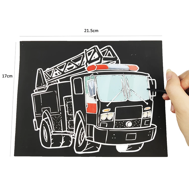 OEM детская живопись, образовательная радужная бумага для царапин, книга для выскабливания