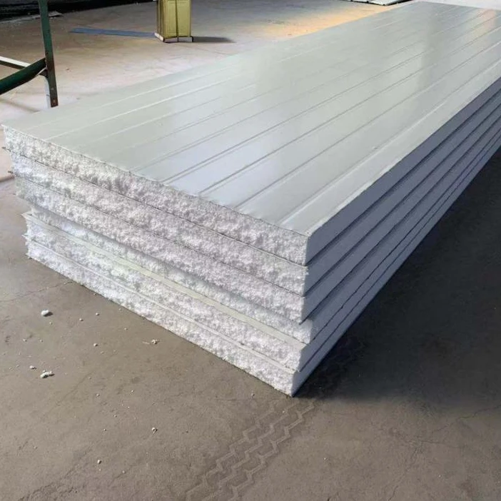 Prefabricated metal construction building materials EPS sandwich wall panel for sale