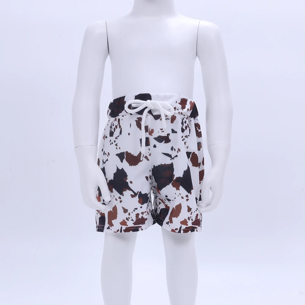 2022 Hot sale of baby boy swimming The cow grain Floral swimming trunks summer baby boy swim short