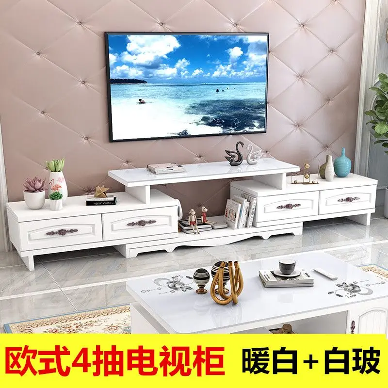 2024 Modern Simple Nordic Large And Small Family Living Room Furniture TV Cabinet Tea Table Combination