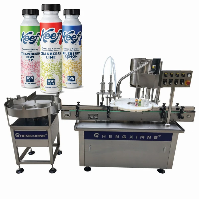 PLC control automatic 1oz 2oz 4oz shorts liquid energy drink syrup filling machine