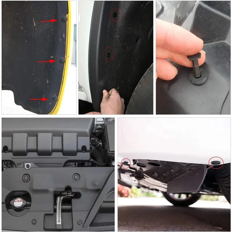 100pcs Mixed Car Plastic Clips Auto Fixing Door Closer Pin Removing Retainer Rivet Screws Disassembly Tools For Removal Product