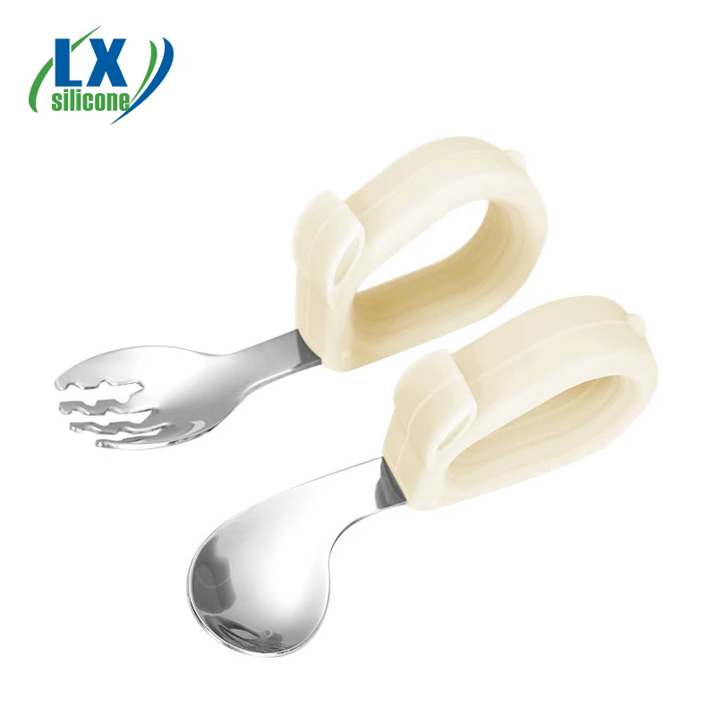 Custom Food Grade Silicone Spoon Animal Shape Children Spoon