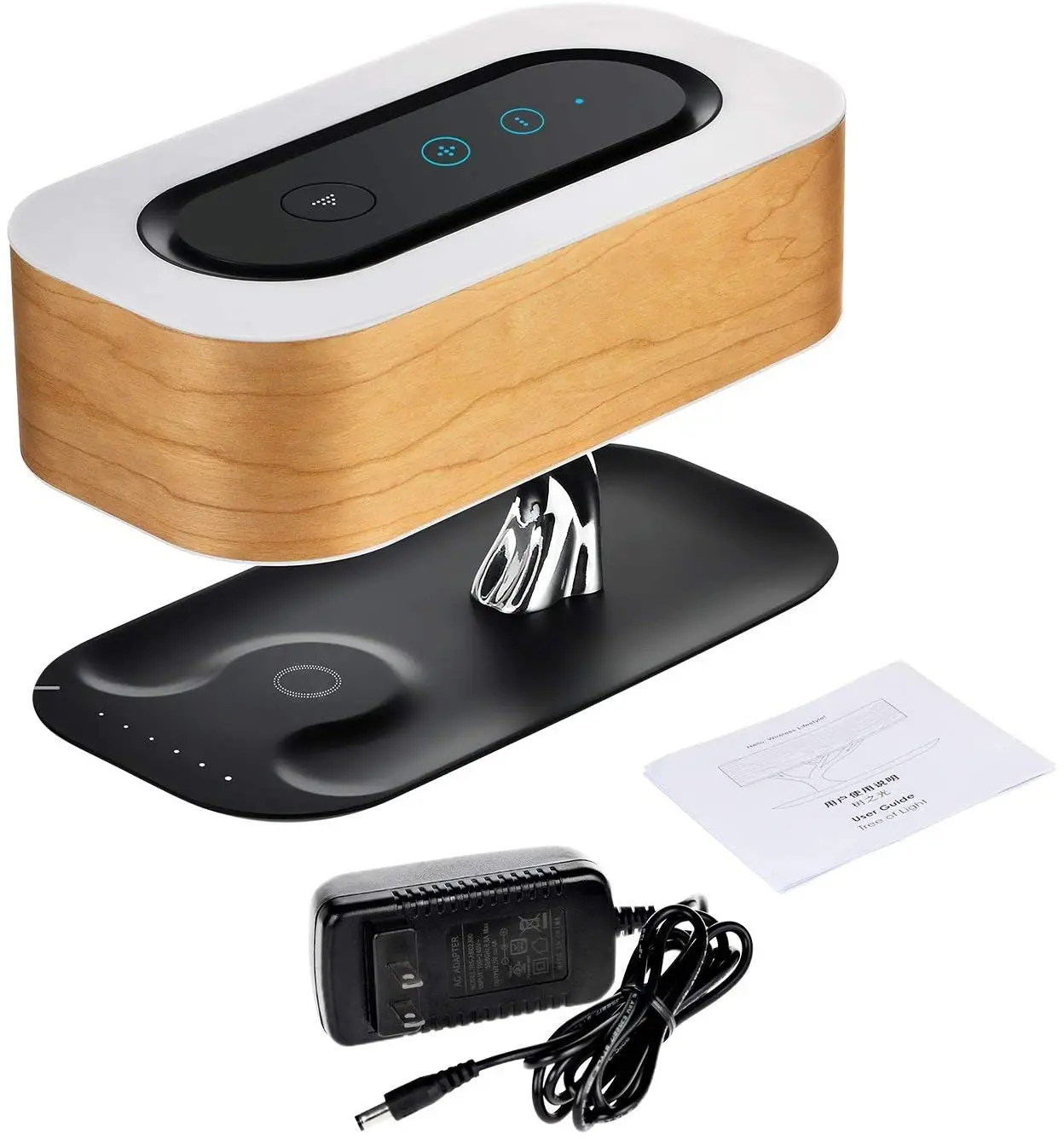 Modern utility Led Table Lamp for bedroom Dimmable Bluetooth Speaker Phone Charger Wireless Desk Lamp Bedside Light Tree Lamp