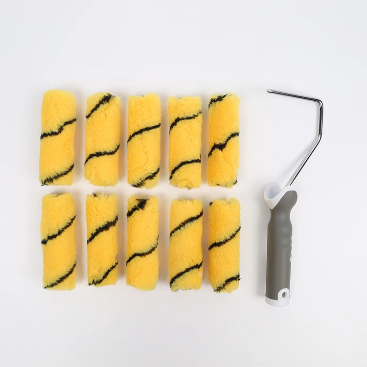 High quality DIY mini refill house cleaning brushes with deep plastic paint liner tray kit Paint Roller