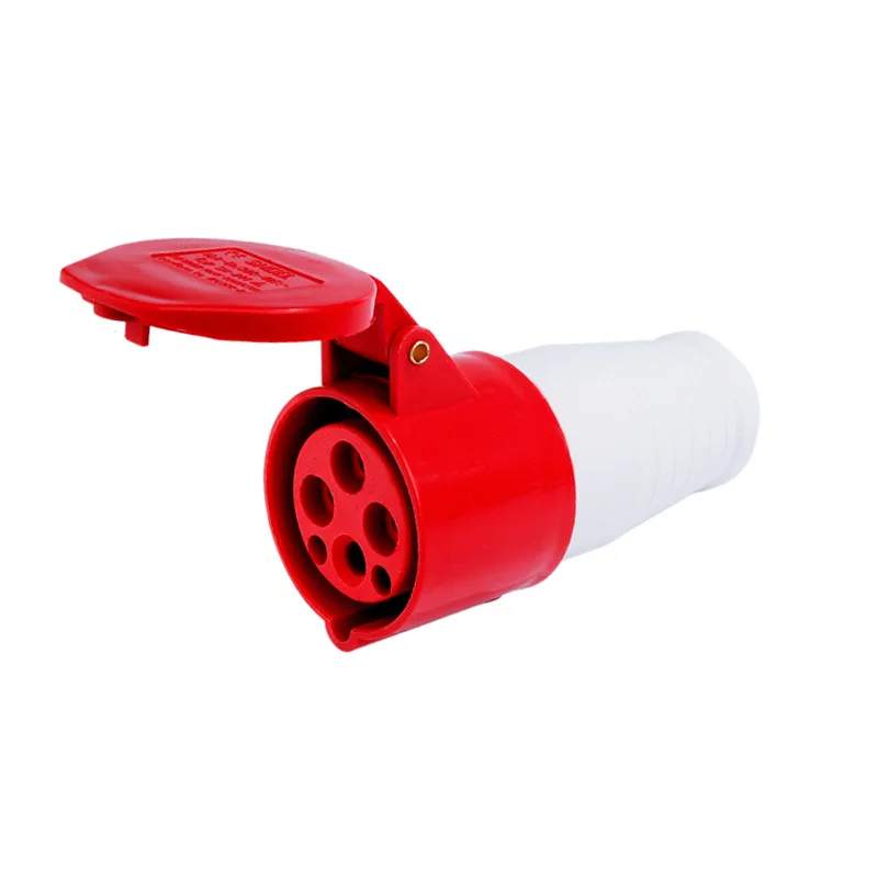 Three-phase five wire connector IP44 waterproof plug socket
