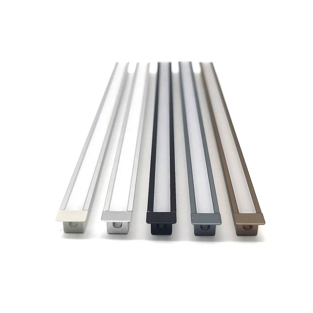 0809C China Supplier Groove Aluminum Plate Led Channel Aluminium Profile For LED Strip Lights for led cabinet light 08*09mm