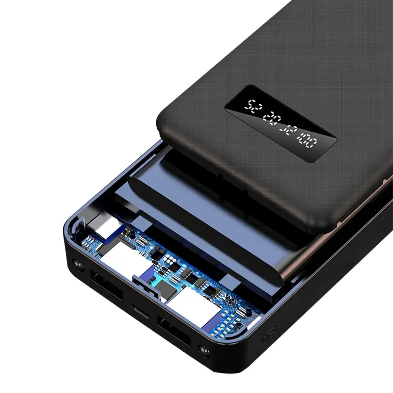 LED Torch Phone Rohs Power Bank 30000mAh LCD Display Cheap Bulk Wholesale New Promotion Gift Low Price for iphone 12 13 14