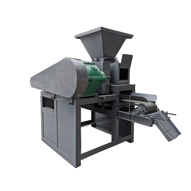 Hydraulic Roller Type Coconut Shell Charcoal Powder Ball Press Machine Pillow Shape Wood Sawdust Charcoal Making Machine