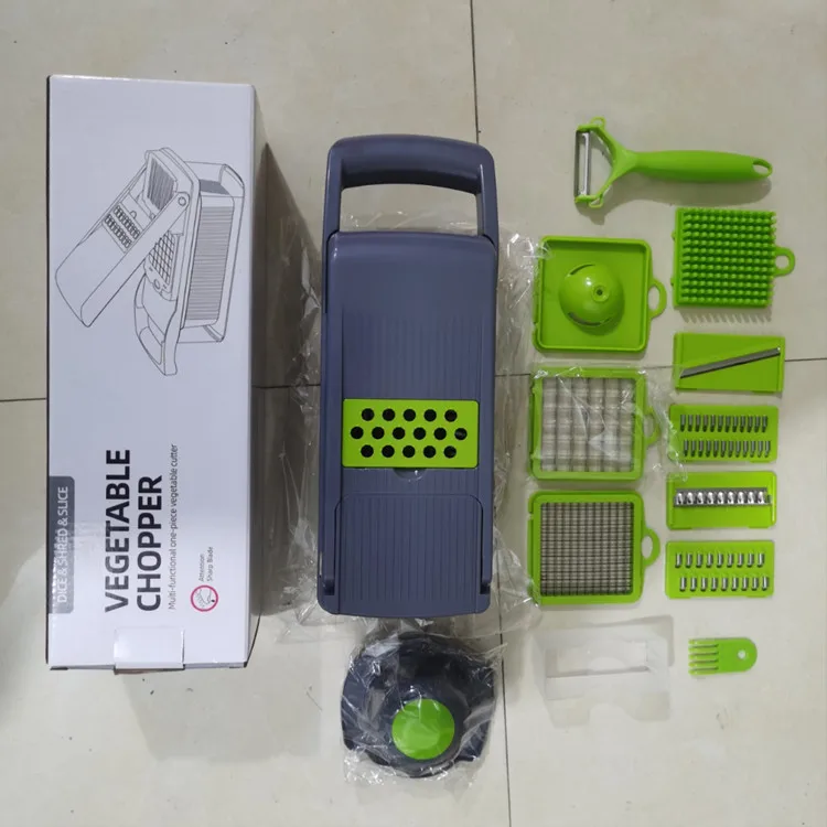 Baming Vegetable Chopper - Spiralizer Vegetable Slicer - Onion Chopper with Container - Pro Food Chopper - Slicer Dicer Cutter
