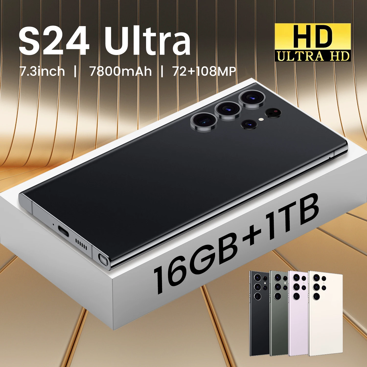 Лидер продаж 5G смартфон S24 Ультра Телефон 7 3 дюймов android телефоны разблокированы 16G + 1 ТБ мобильные 4G