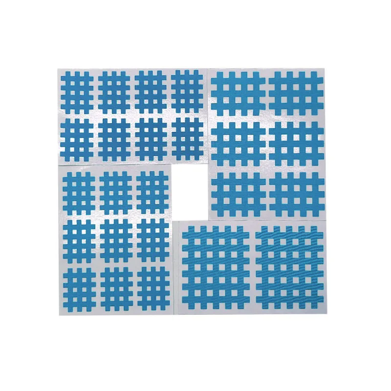 Hot Selling Cross-Border Sports Tape Grid Breathable Self-Adhesive Fitness Joint Patch with Multi-Color Intramuscular Effect