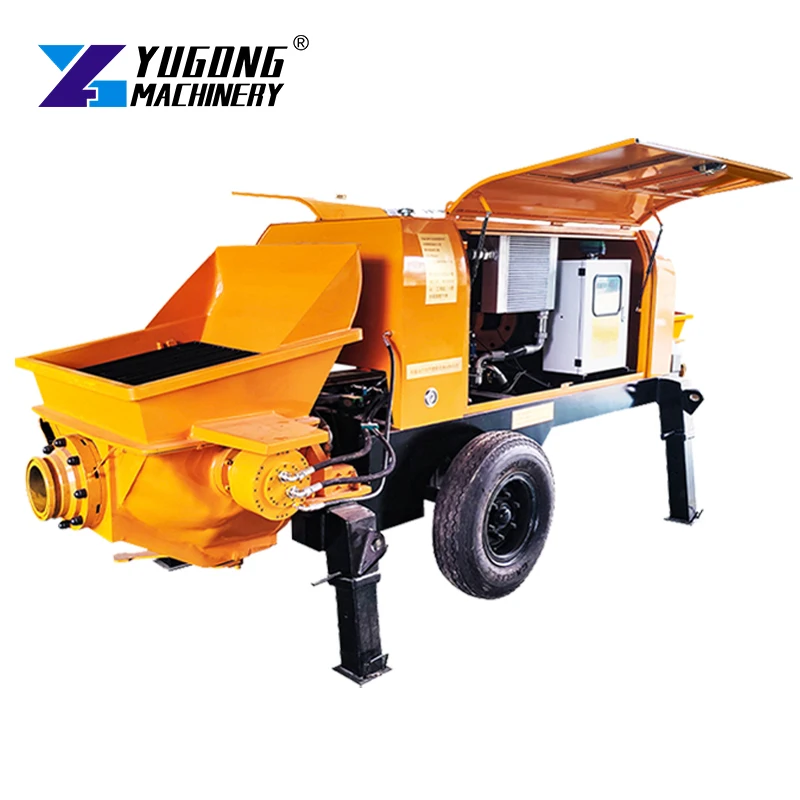 China Factory Hydraulic Small Concrete Mixer Machine With Pump Concrete Pump Trick