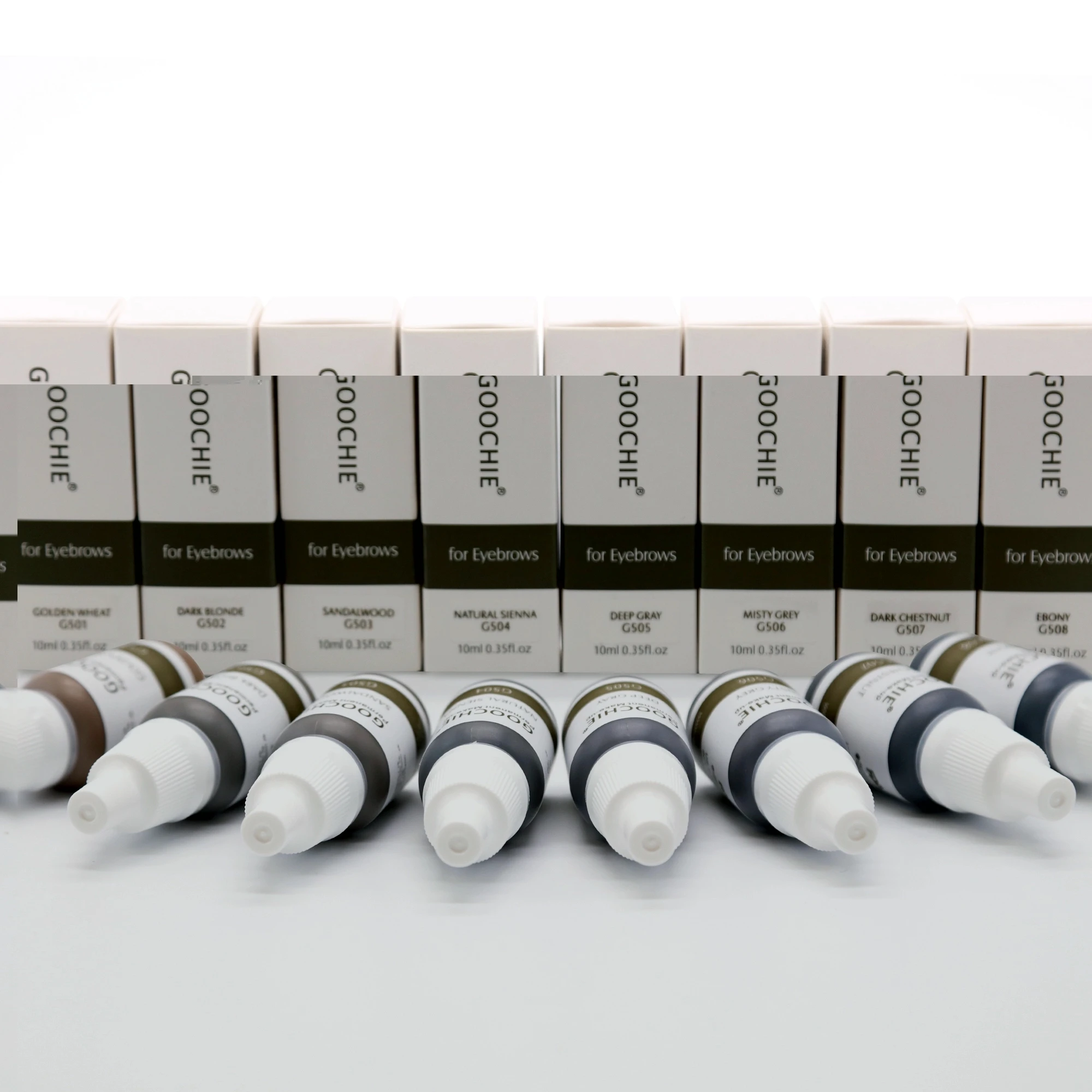 Permanent Makeup Tattoo Pigment Microblading PMU Tattoo Ink 8 Colors Professional Pure Pigment For Eyebrows Eyeliner Lip