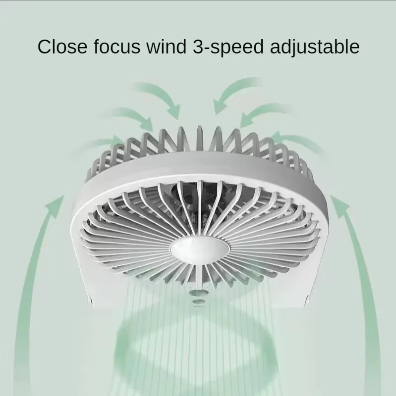 Custom Desk lamp fan, home desktop USB charging fan gift multifunctional Home creative mute student mini air cooled fan