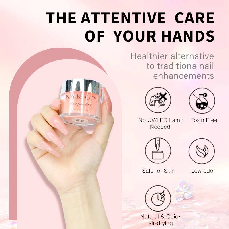 Professional Nail Supplies Acrylic Pearlescent Powder Easy to Apply Nail Dip Powder for Salons Nail Paint