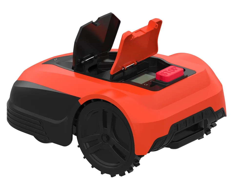 garden use smart app remote control automatic lawn mower with stainless steel cutting blades li ion battery