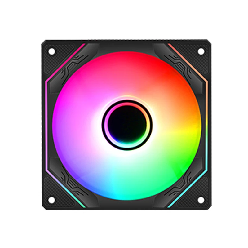 CPU Fans for PC Gaming Lovingcool Large Air Volume Computer Hydraulic Fan Cooler Magic Mirror Design Plastic RGB Fan 120mm