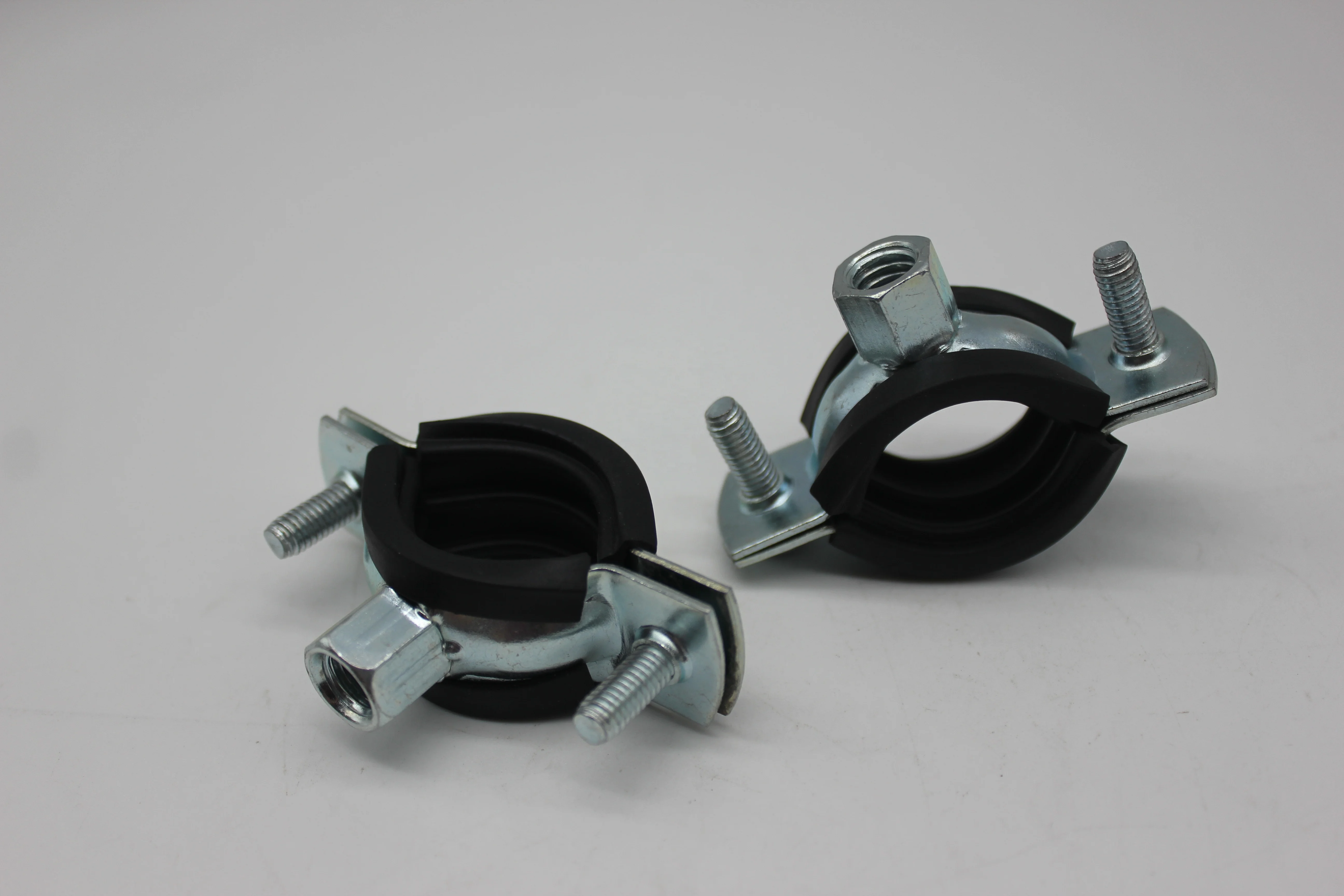 Caddy Macrofix strut Pipe Clamp with Rubber Lining Acoustic Pipe Clip - Double Bolte