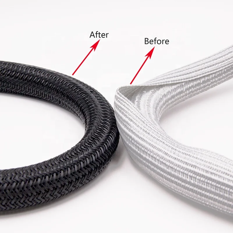  EKO 13mm PET multicolor durable braided spilt cable collector wire organizer wrap for computer TV and