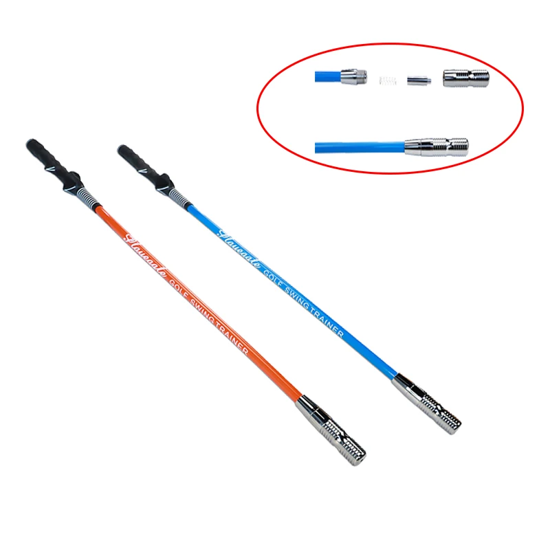 PLAYEAGLE Golf Swing Stick Training Aids Beginner Auxiliary Strength Exercise Golf Swing Trainer with  Heavy Metal Head