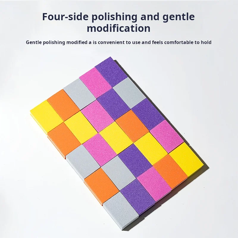 Wholesale Square Sponge Nail File 100/180 Mini Nail Buffer Beauty Manicure Tools Press On Nail Tools