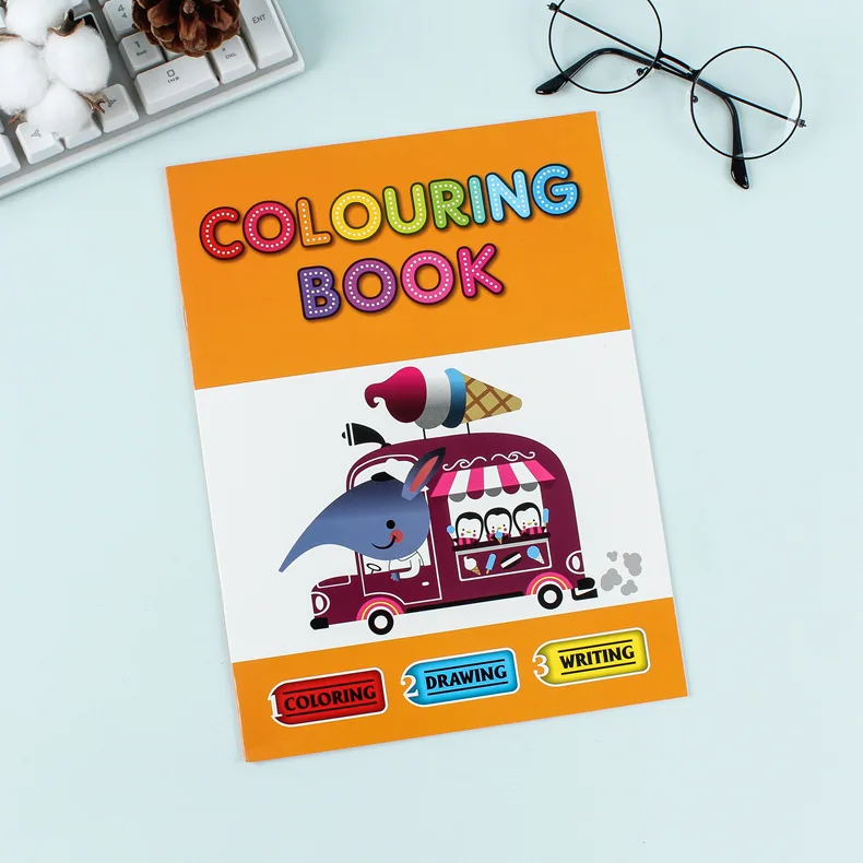 Educational kids drawing  paper board book stencil drawing set kit for kids