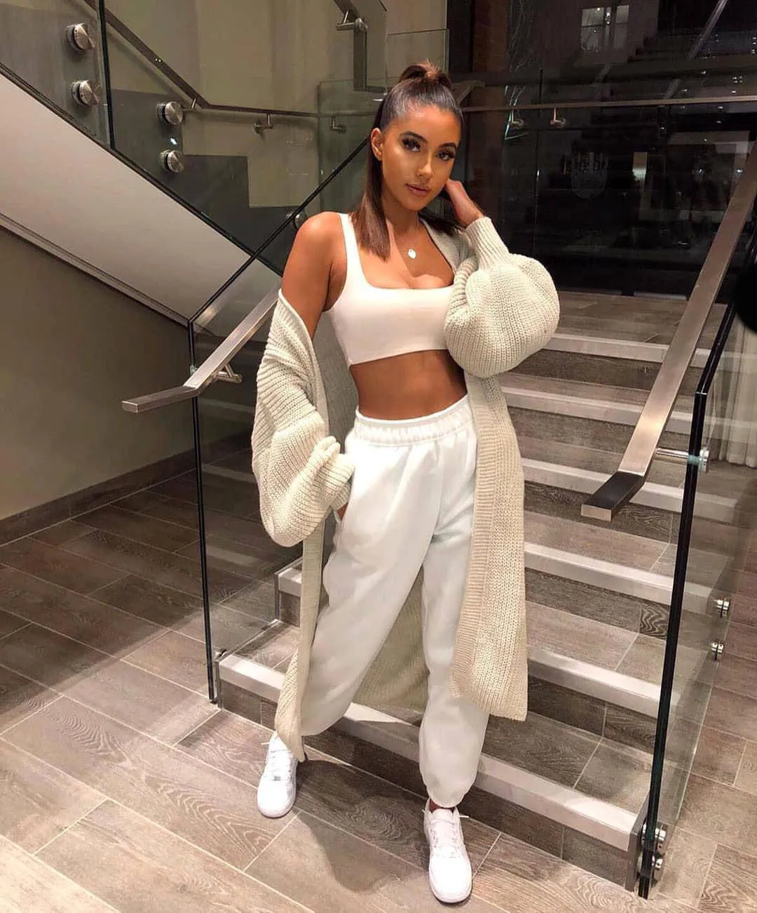 Fashion Warm Knitted Oversize Sweater Cardigan Women Casual Long Lantern Sleeve Jumper Outwear Autumn Winter Soft Loose Sweater