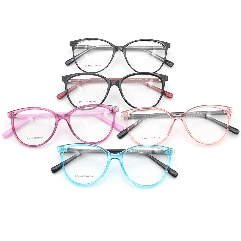 European And American Basic Classic Styles Plastic CP Frames Various Color Cat-eye Eyeglasses Frames