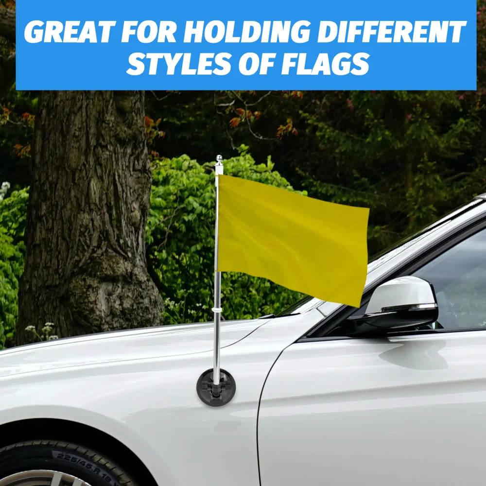 Car Holder Cup Suction Flagpole Mount Window Telescopic Support Bracket Universal Flag poles
