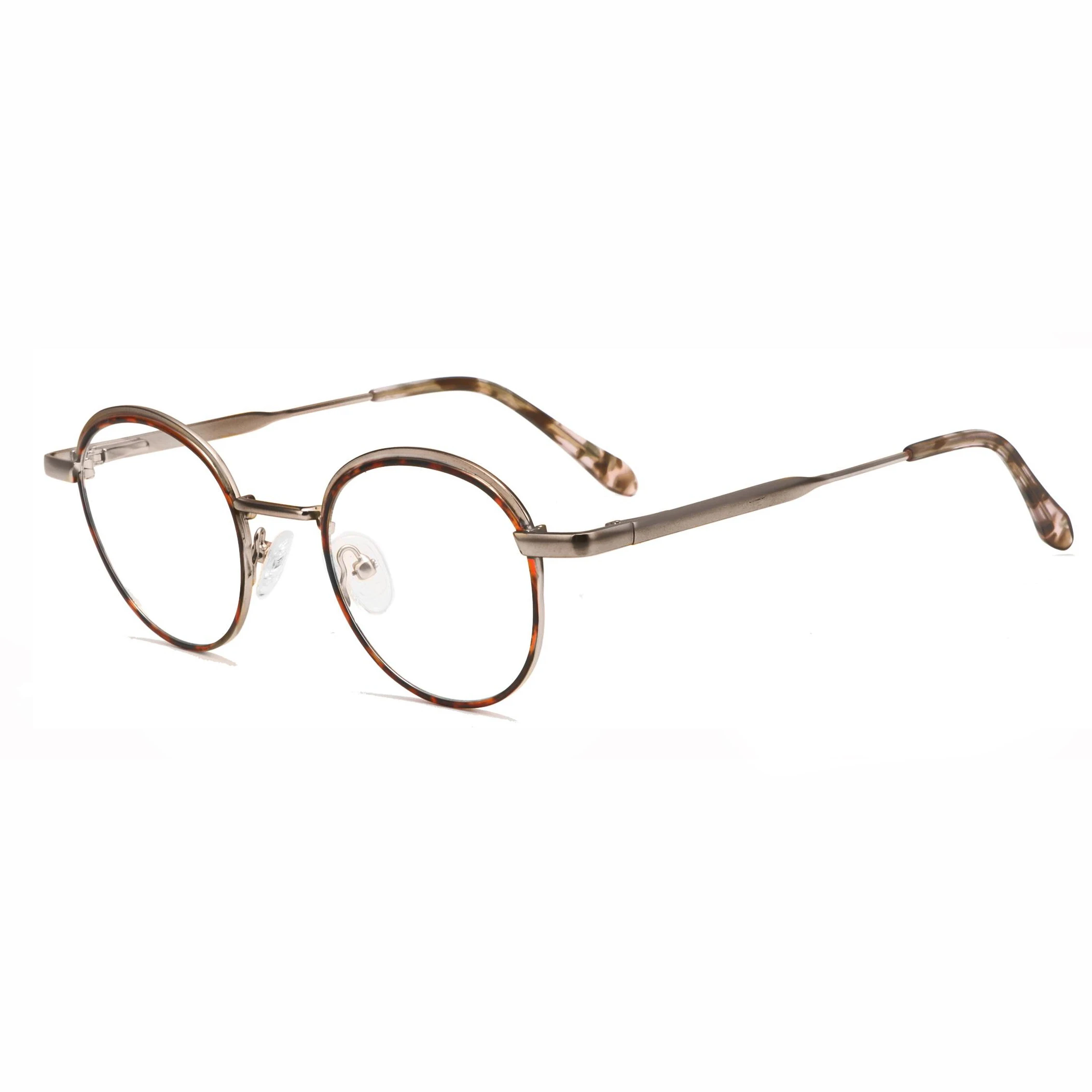 DM8777-1 High Quality Retro Round Unisex Stainless Steel Metal Optical Glasses Frame Eyeglasses