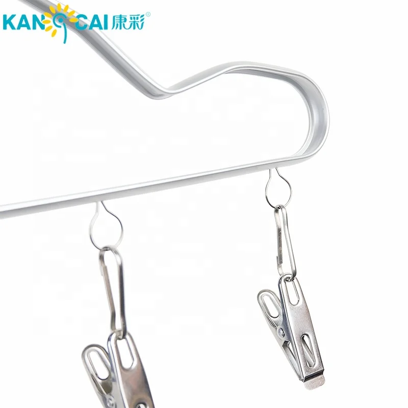 
Metal cloth rack hanger for velvet skirt with stainless steel clips 