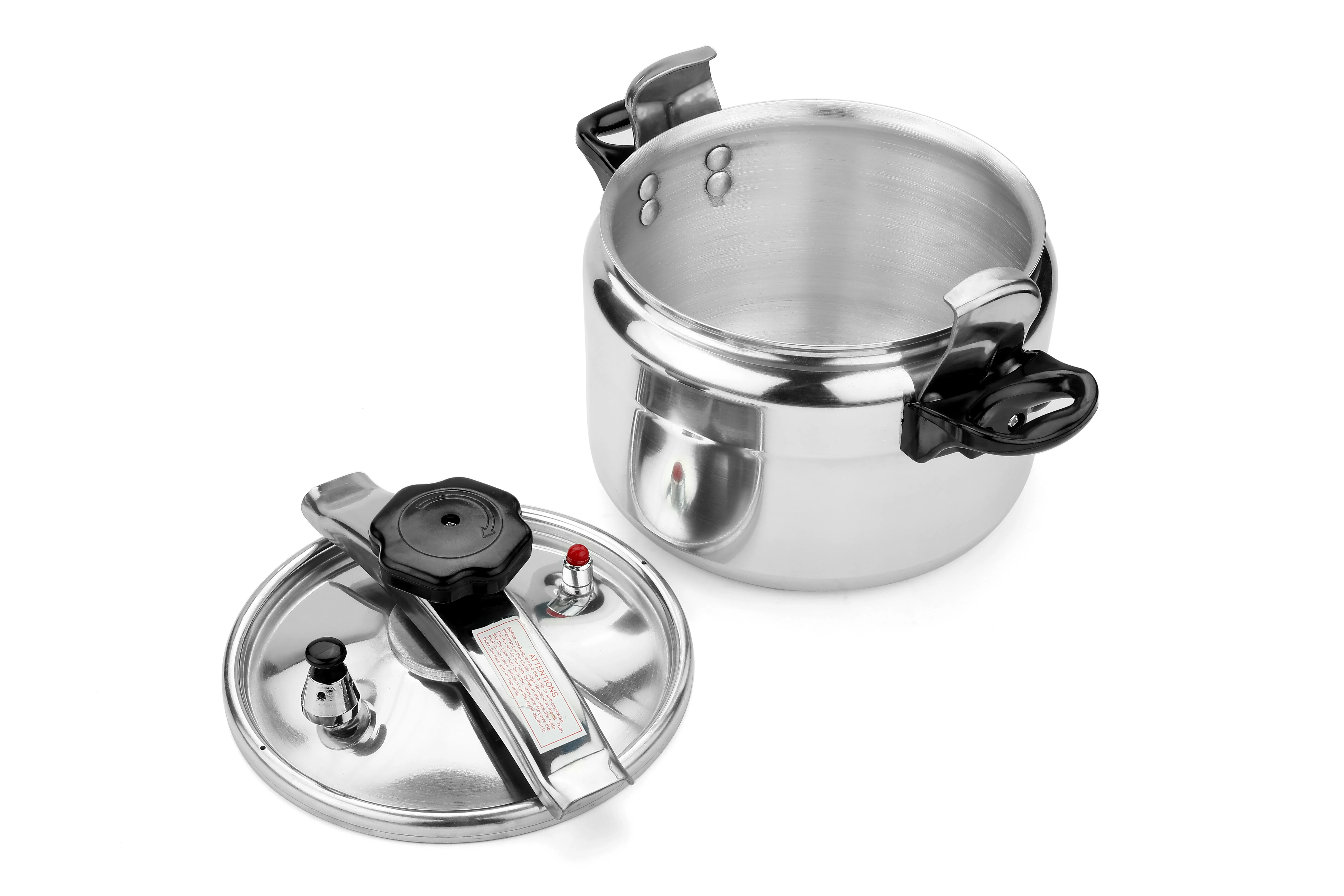 5L 7L 4L Aluminum Pressure Cooker Double Handle Induction Gas Suitable Cookware Bakelite Handles Home Hotels Restaurants Camping