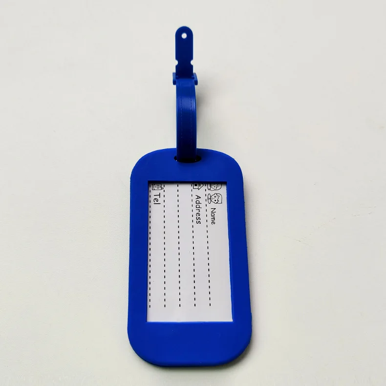 Personalized Custom 3D Logo Soft PVC Silicone Travel Rubber Luggage Tag