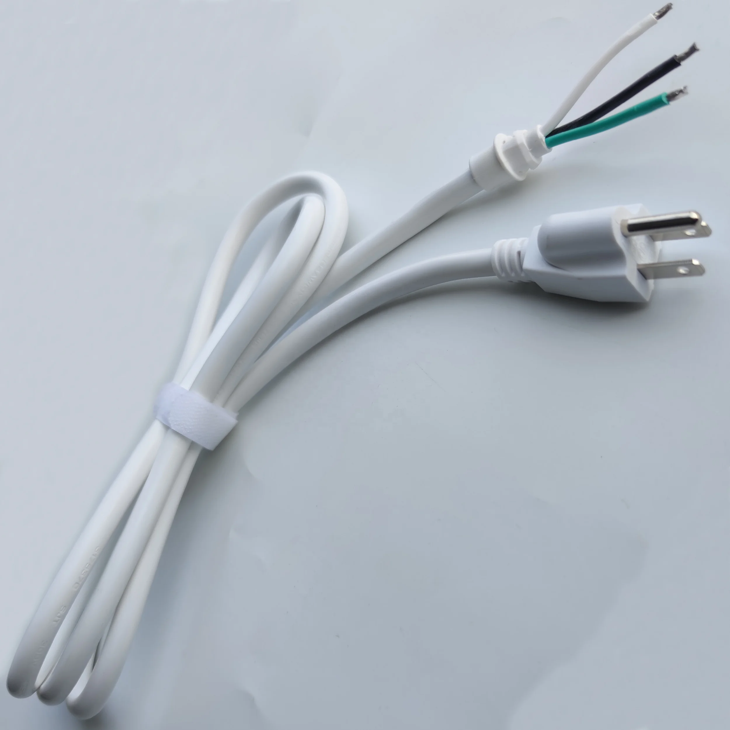 Huanchain NEMA 5-15P Вилка американская 3-контактная вилка индивидуальный Электрический кабель белого цвета