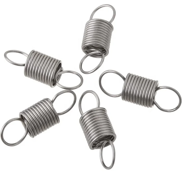 Stainless Helical Constant High Extension Spiral Power Galvanized Double Hook Small Coil Tension Springs manufacturers