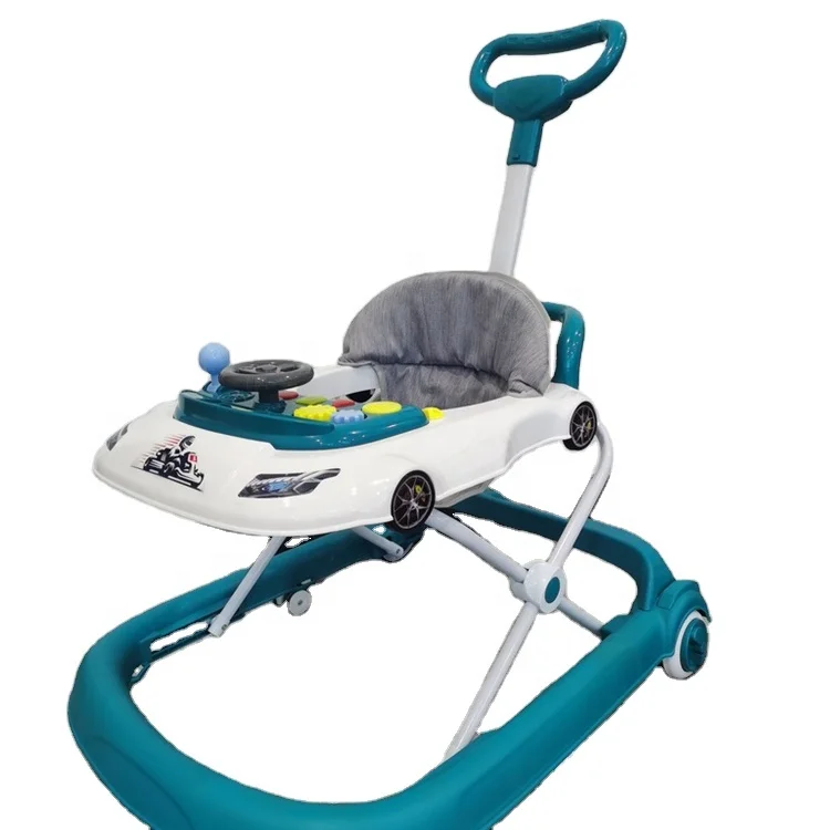 Multifunction Plastic Height Adjustable 4 In 1 Baby Walker With Wheels And Seat