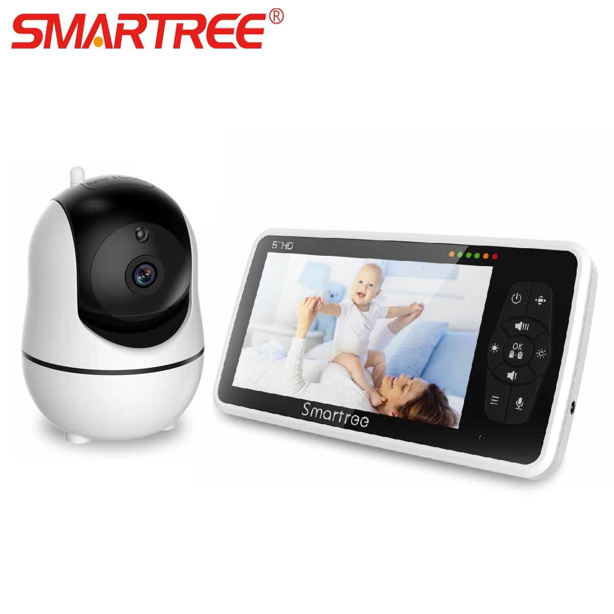 2021 new 5inch 1080P Baby monitor camera with high resolution