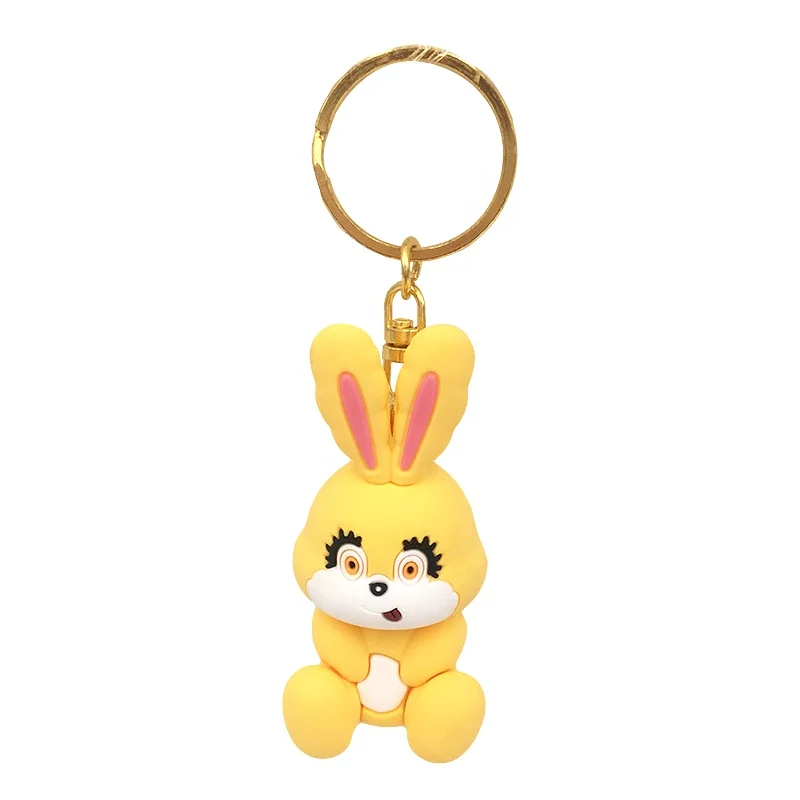 Wholesale High Quality Fashion 3d Keychain Mini Key Chain Pvc Keychain Keyring Toy