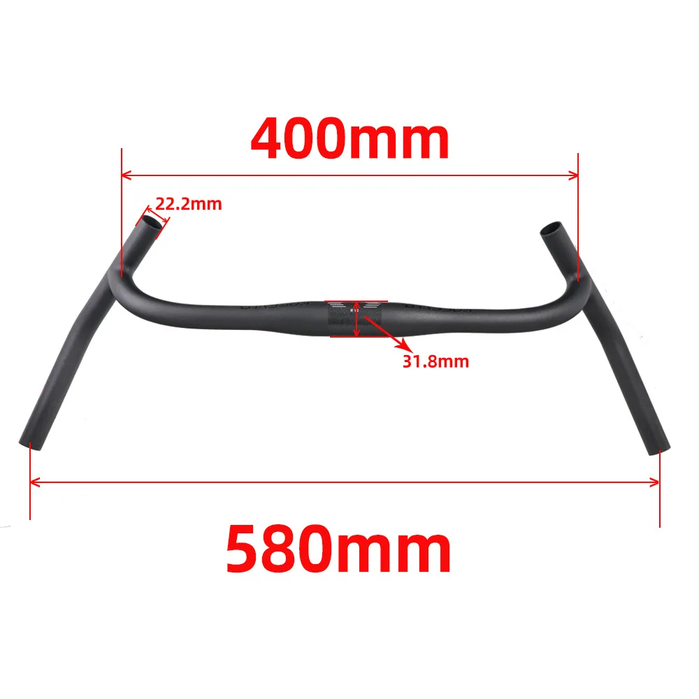 Ultralight Carbon Fiber Gravel Bend Handlebar Bicycle Cyclocross Mountain Bike Handlebar Bicycle Accessories